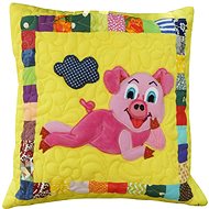 HANDY PETS Patchwork Piglet Chenda 44 × 44 cm - Pillowcase