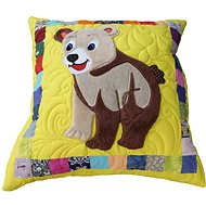 HANDY PETS Patchwork Bear Brumla 44 × 44 cm - Pillowcase