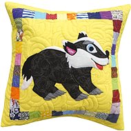 HANDY PETS Patchwork Badger Ferda 44 × 44 cm - Pillowcase