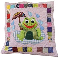 HANDY PETS Patchwork Frog Baruska 44 × 44 cm - Pillowcase
