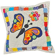 HANDY PETS Patchwork Butterfly Blue 44 × 44 cm - Pillowcase