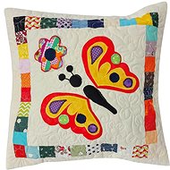HANDY PETS Patchwork Butterfly Red 44 × 44 cm - Pillowcase