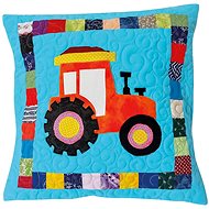 HANDY PETS Patchwork Tractor 44 × 44 cm - Pillowcase