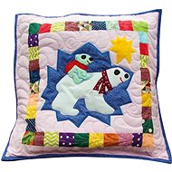 HANDY PETS Patchwork Brrr Bear 44 × 44 cm - Pillowcase