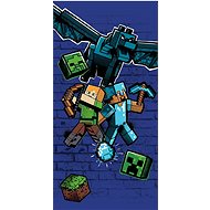 JERRY FABRICS Minecraft Metro Art Survive 70 × 140 cm - Children's Bath Towel