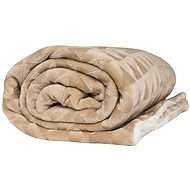 JERRY FABRICS Blanket lamb Triangles beige 150 × 200 cm - Blanket