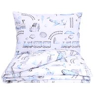 ELINELI Trains and planes EN1126_120 - Children's Bedding