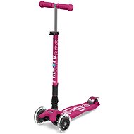 Micro Maxi Deluxe, berry red LED - Children's Scooter