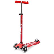 Micro Maxi Deluxe LED červená - Children's Scooter