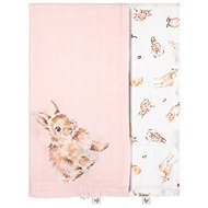 Wrendale Designs Muslin Diapers 2 pcs, Forest Animals - Cloth Nappies