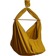 Homba baby hanging cradle linen yellow - Baby Hammock