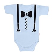 Baby Nellys Elegán, size 68, light blue - Bodysuit for Babies