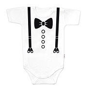 Baby Nellys Elegán, white - Bodysuit for Babies