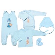 Mamatti do porodnice Medvídek a balón modrá - Baby Health Check Kit