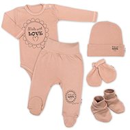 Baby Nellys Maternity Set 5D Made with love, beige, mocca, size 56 - Baby Clothing Set