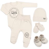 Baby Nellys 5D Made with love maternity kit, beige, cappuccino, size 62 - Baby Clothing Set