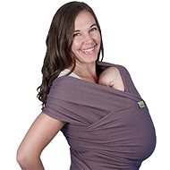 Boba Baby Carrier - Bob Wrap Organic šatka - tmavo sivá - Šatka na nosenie detí