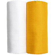 T-TOMI Tetra Towels Exclusive Collection White + Mustard - Children's Bath Towel
