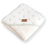 bonjourbébé Baby cotton hooded towel 100 × 100 cm, Spring Cottage II. - Children's Bath Towel