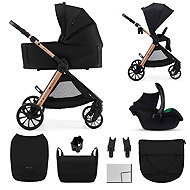 Kinderkraft Vesto 2 3-in-1 Black multi-functional stroller - Baby Buggy