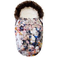 Pinkie fusak Bugee Flower with fur coat - Stroller Footmuff