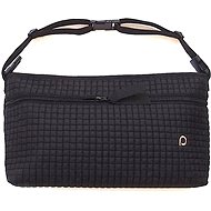 Pinkie organiser Little Square Black with front pocket L - Stroller organiser