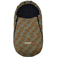 Pinkie fusak bear green bio-lightweight - Stroller Footmuff