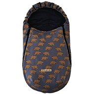 Pinkie bear fusak anthracite bio-lightweight - Stroller Footmuff