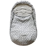Pinkie fusak muslin grey dots bio 0-12 months - Stroller Footmuff