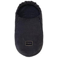 Pinkie fusak fur teddy black-weaker longitudinal holes - Stroller Footmuff