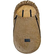 Pinkie fusak fur teddy brown-weaker longitudinal holes - Stroller Footmuff