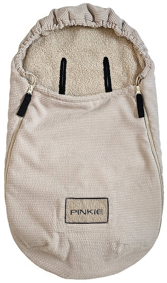 Pinkie fusak fur teddy cream 0-12 months - Stroller Footmuff