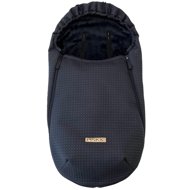 Pinkie fusak small black comb -weaker longitudinal holes - Stroller Footmuff