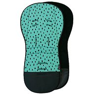 Pinkie extended pad bugee soft turquoise bio - Stroller liner