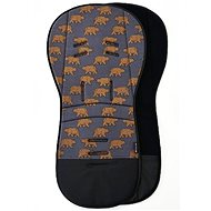 Pinkie extended pad bear anthracite longitudinal holes - Stroller liner