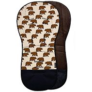 Pinkie extended pad Bear Cream - Stroller liner