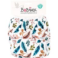Bobánek Growing Swimsuit for Large Babies, White Feathers - Swim Nappies