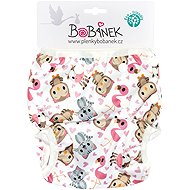 Bobánek Growing Swimsuit for Babies, Pink Animals - Swim Nappies
