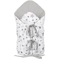 BELLATEX Stars grey and white 75 × 75 cm - Swaddle Blanket