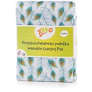 XKKO Washable changing mat 50 × 70 - Peacock Feathers - Changing Pad
