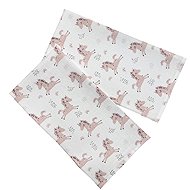 PREM INTERNATIONAL Cloth diaper 70 × 70 cm Pink unicorn, pack of 5 - Cloth Nappies