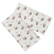 PREM INTERNATIONAL Cloth diaper 70 × 70 cm Pink fish, pack of 5 - Cloth Nappies