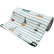 PREM INTERNATIONAL Tetra bath towel 90 × 100 cm Sailboat, pack of 1 - Cloth Nappies