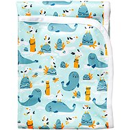 Bobánek Changing mat, 75 × 75 cm, Seagull and seal - Changing Pad