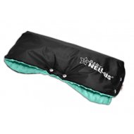 Baby Nellys Stroller Sleeve minky - mint/black - Stroller Hand Muff
