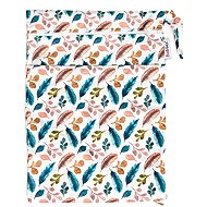 Bobánek Waterproof bag normal, White feathers - Nappy Bags