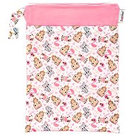 Bobánek Waterproof bag normal, Pink animals - Nappy Bags