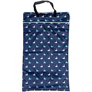 Bobánek Waterproof bag large, Blue Whales - Nappy Bags