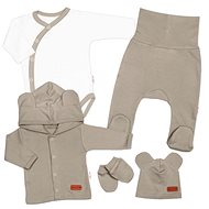 Baby Nellys Maternity Set 5D, Made with love, dark beige, size 62 - Baby Clothing Set