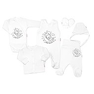 Baby Nellys Maternity Set 6D, Teddy Bear on the Moon, 56 - Baby Clothing Set
